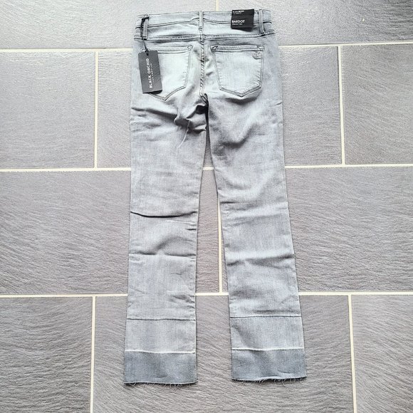 REVOLVE Black Orchid Bardot Straight Frayed Hem Jeans in Ghost Town Gray Size 25 - Picture 3 of 10